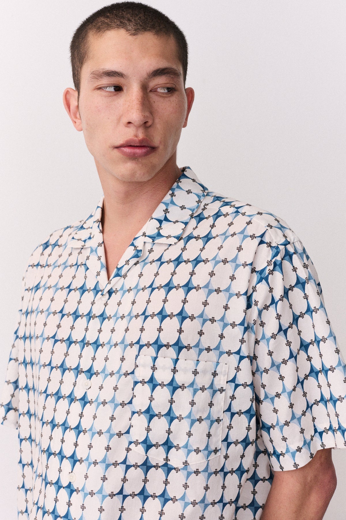 Mens Cuban Set The Geo Blue