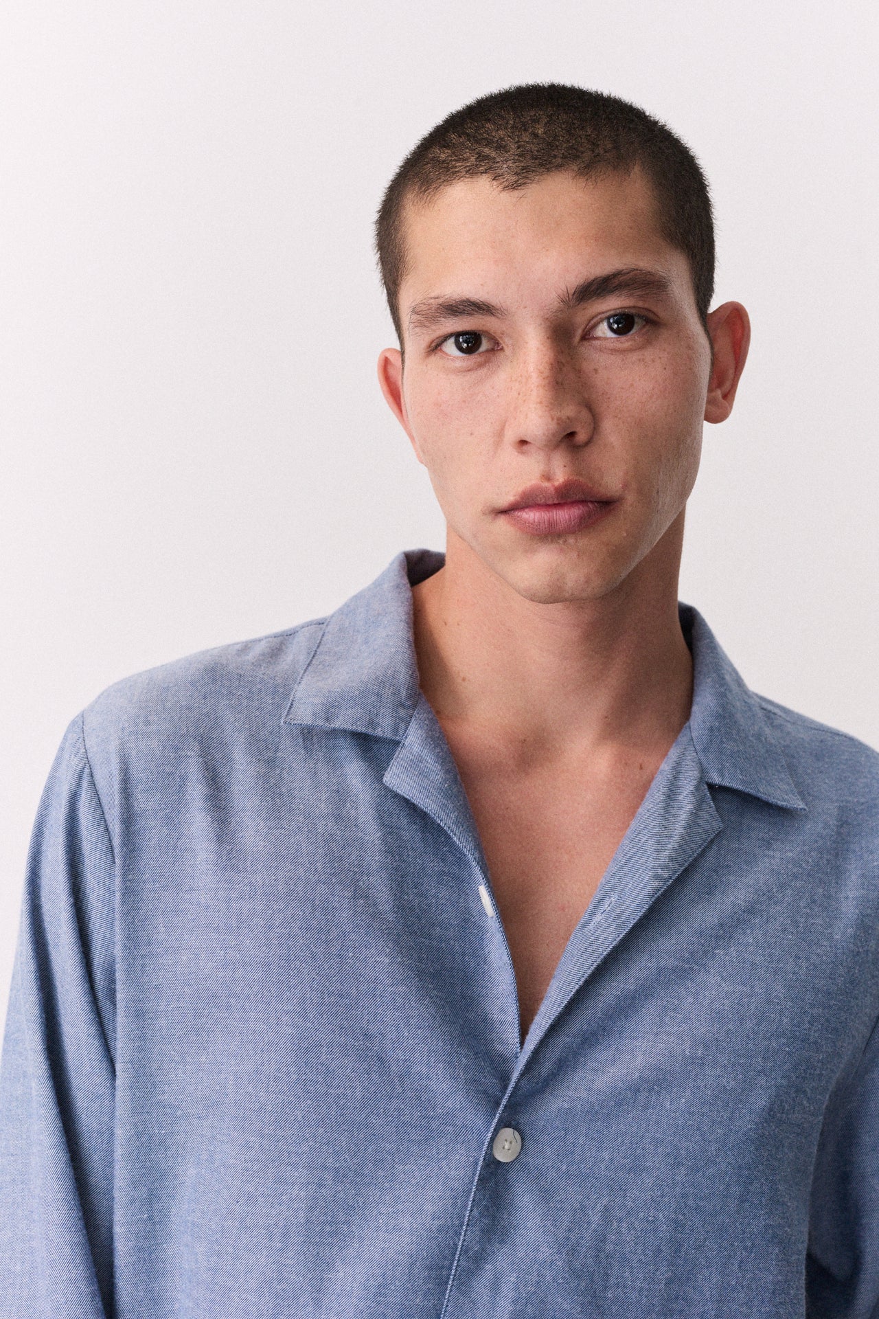 Mens 402 Long Set Chambray Blue