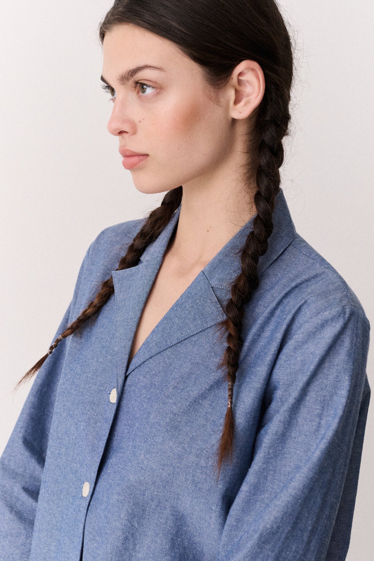 Womens 402 Long Set Chambray Blue