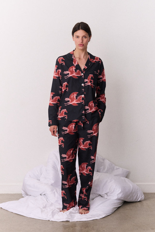 Long Set Moon Leap Navy/Pink