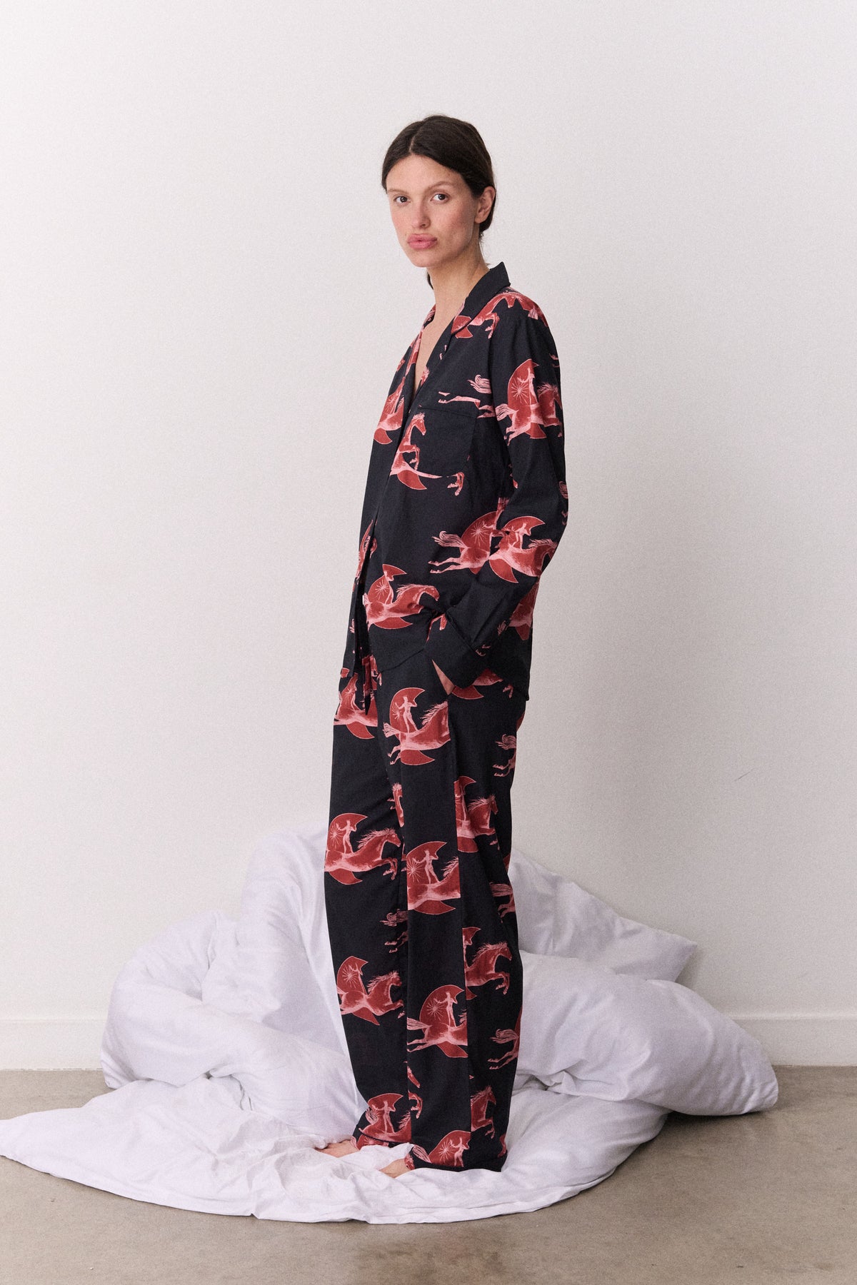 Long Set Moon Leap Navy/Pink