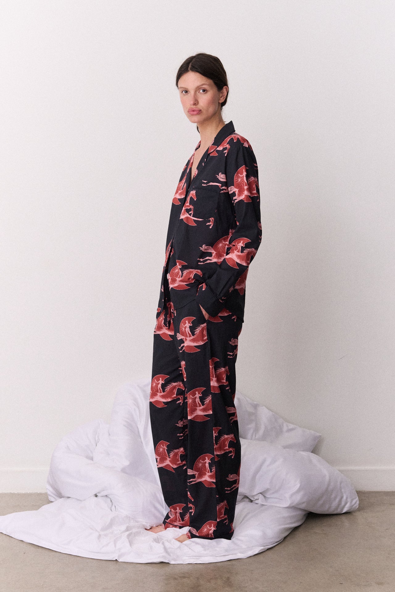 Long Set Moon Leap Navy/Pink