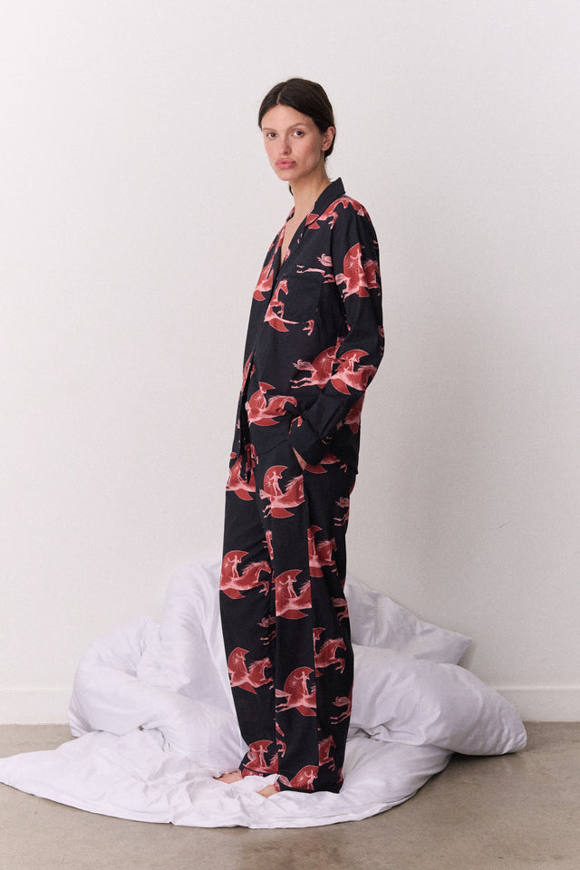 Long Set Moon Leap Navy/Pink