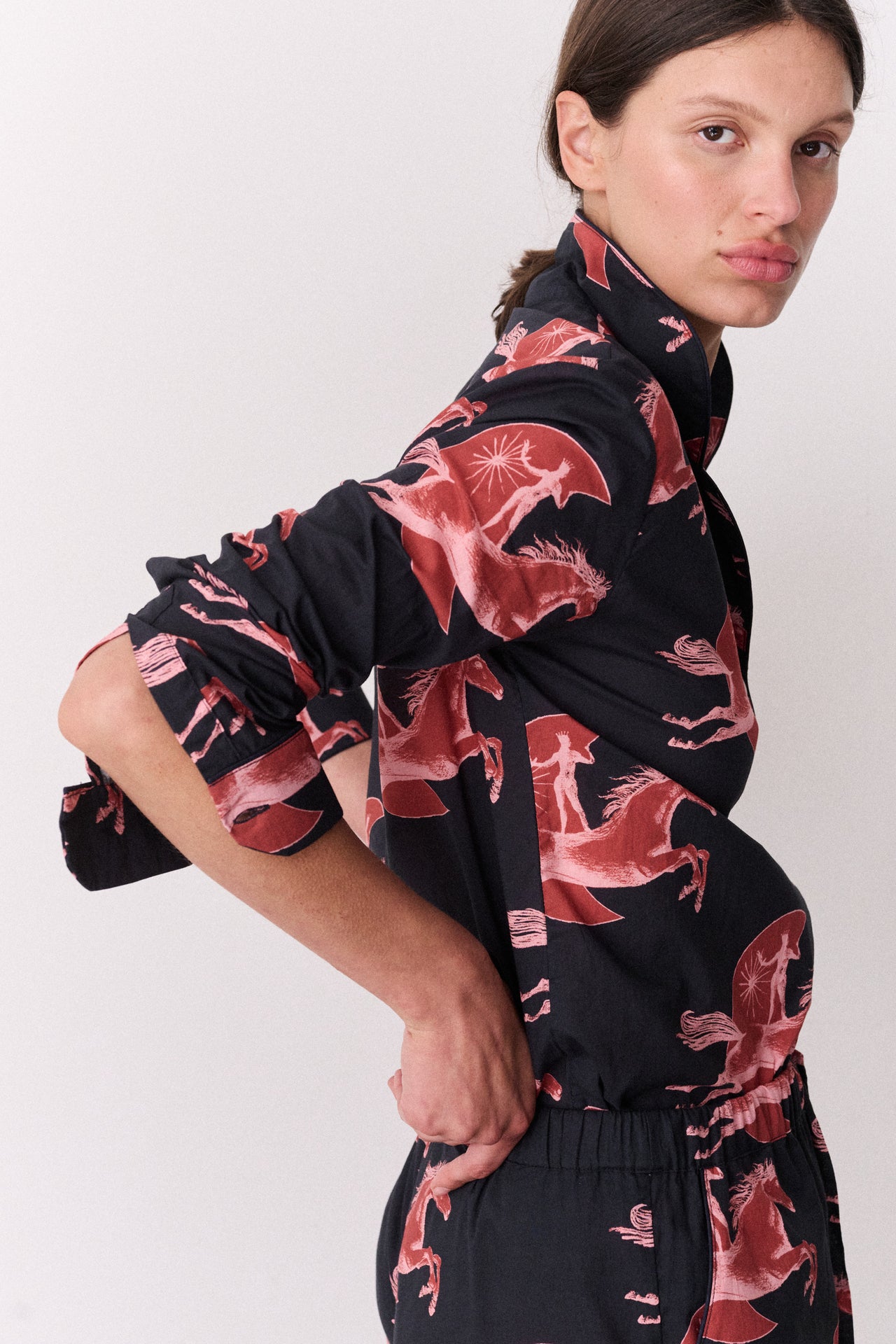 Long Set Moon Leap Navy/Pink