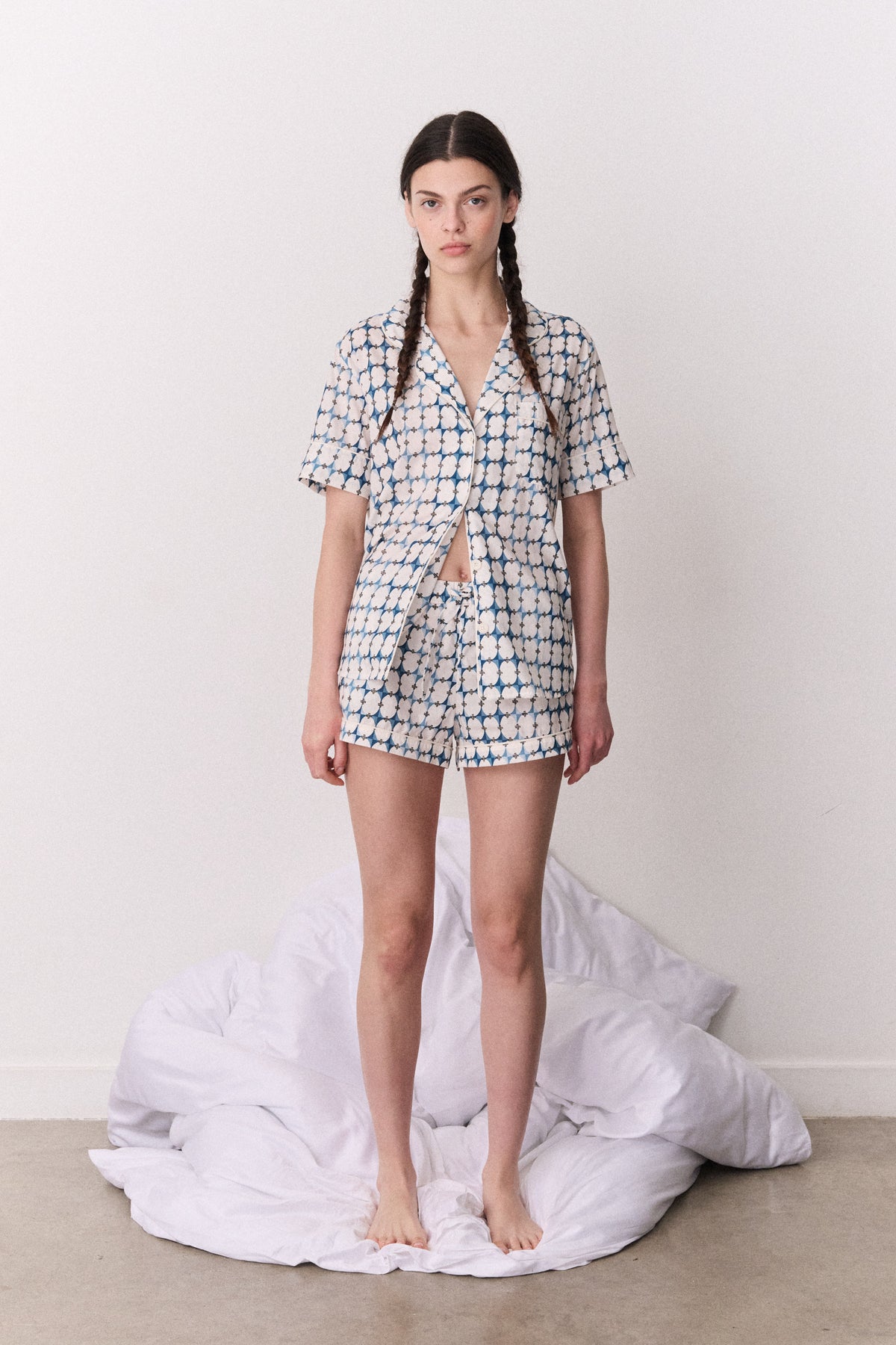 Short Sleeve Set The Geo Blue
