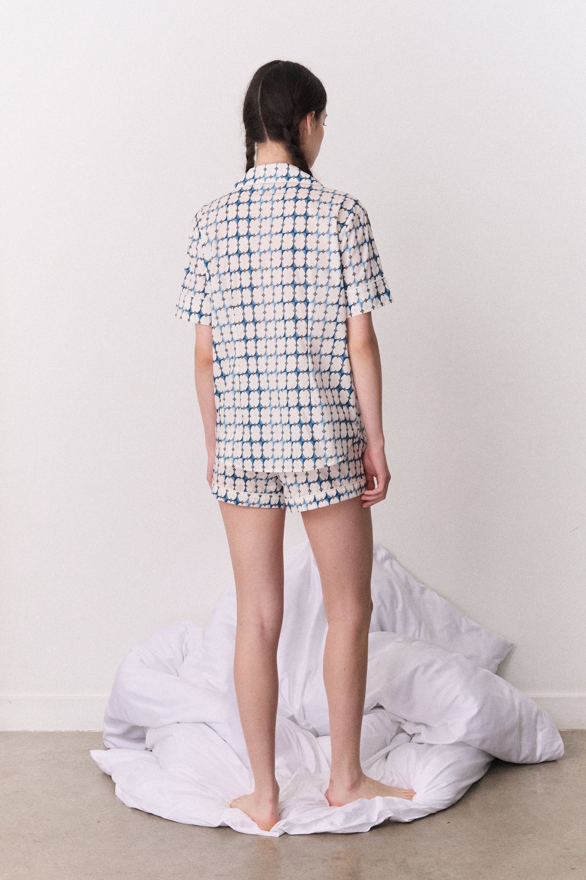 Short Sleeve Set The Geo Blue