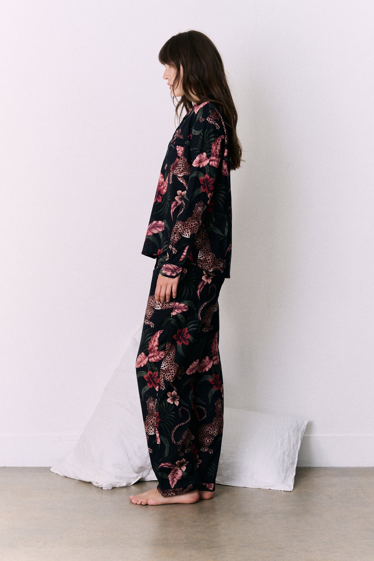 Long Pyjama Set Soleia Leopard Print Multi