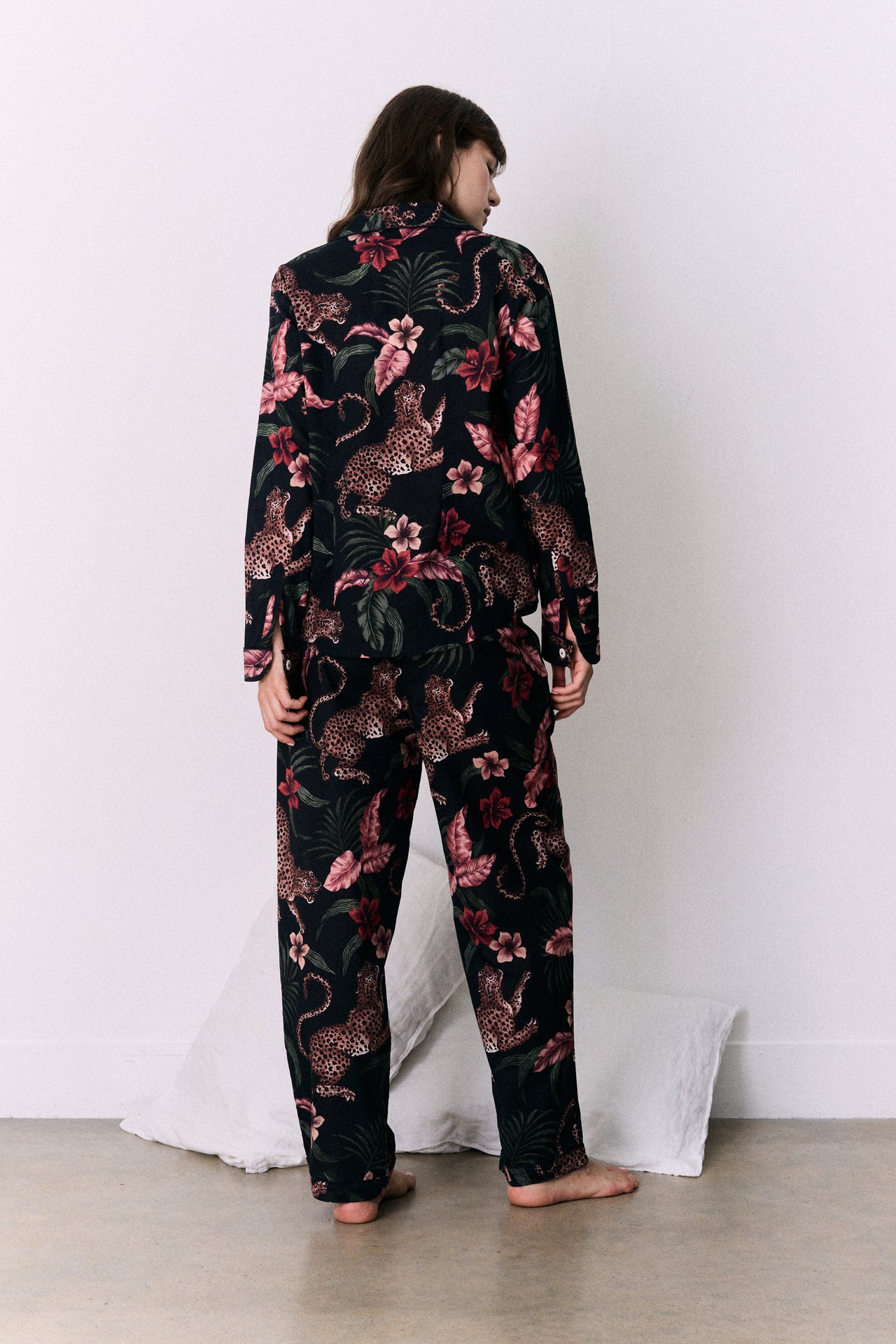 Long Pyjama Set Soleia Leopard Print Multi