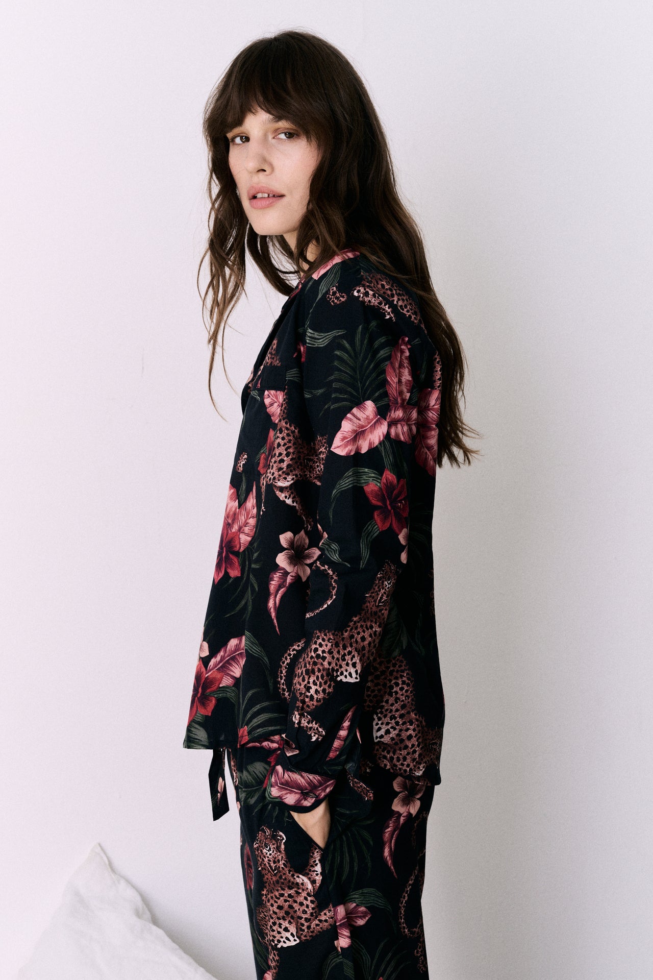 Long Pyjama Set Soleia Leopard Print Multi