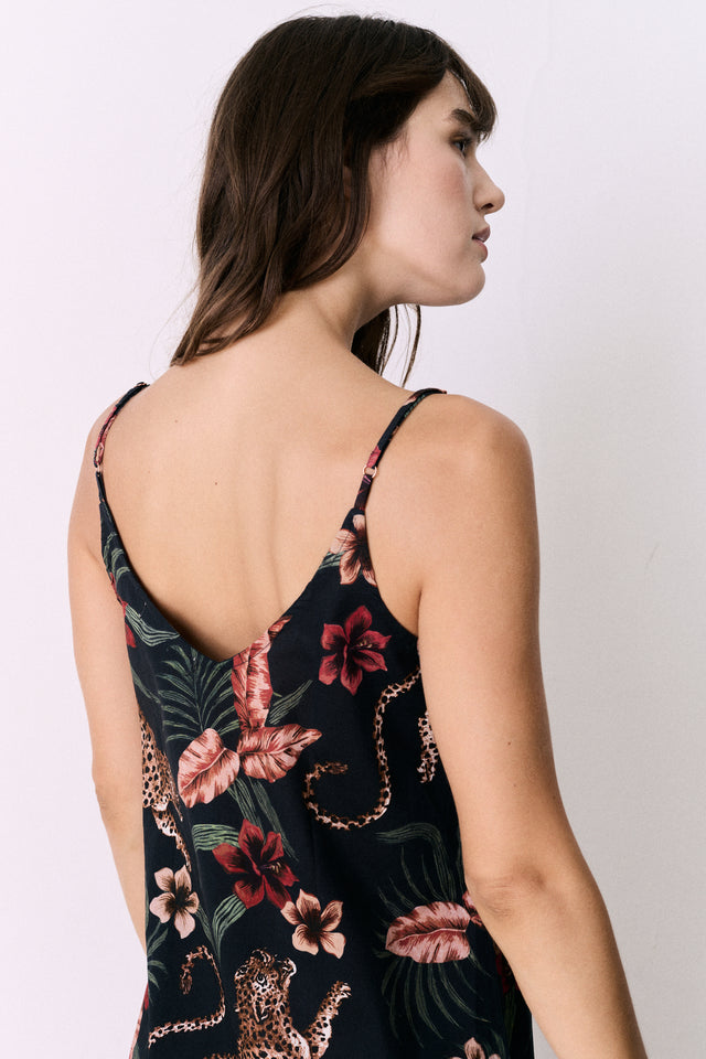 Cami Top Soleia Leopard Print Multi