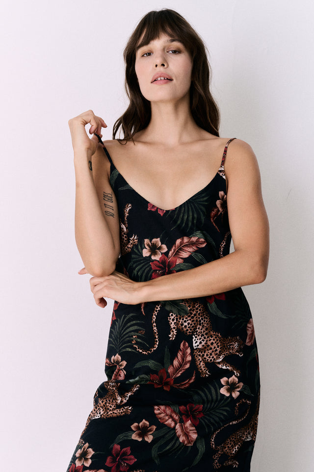 Cami Top Soleia Leopard Print Multi