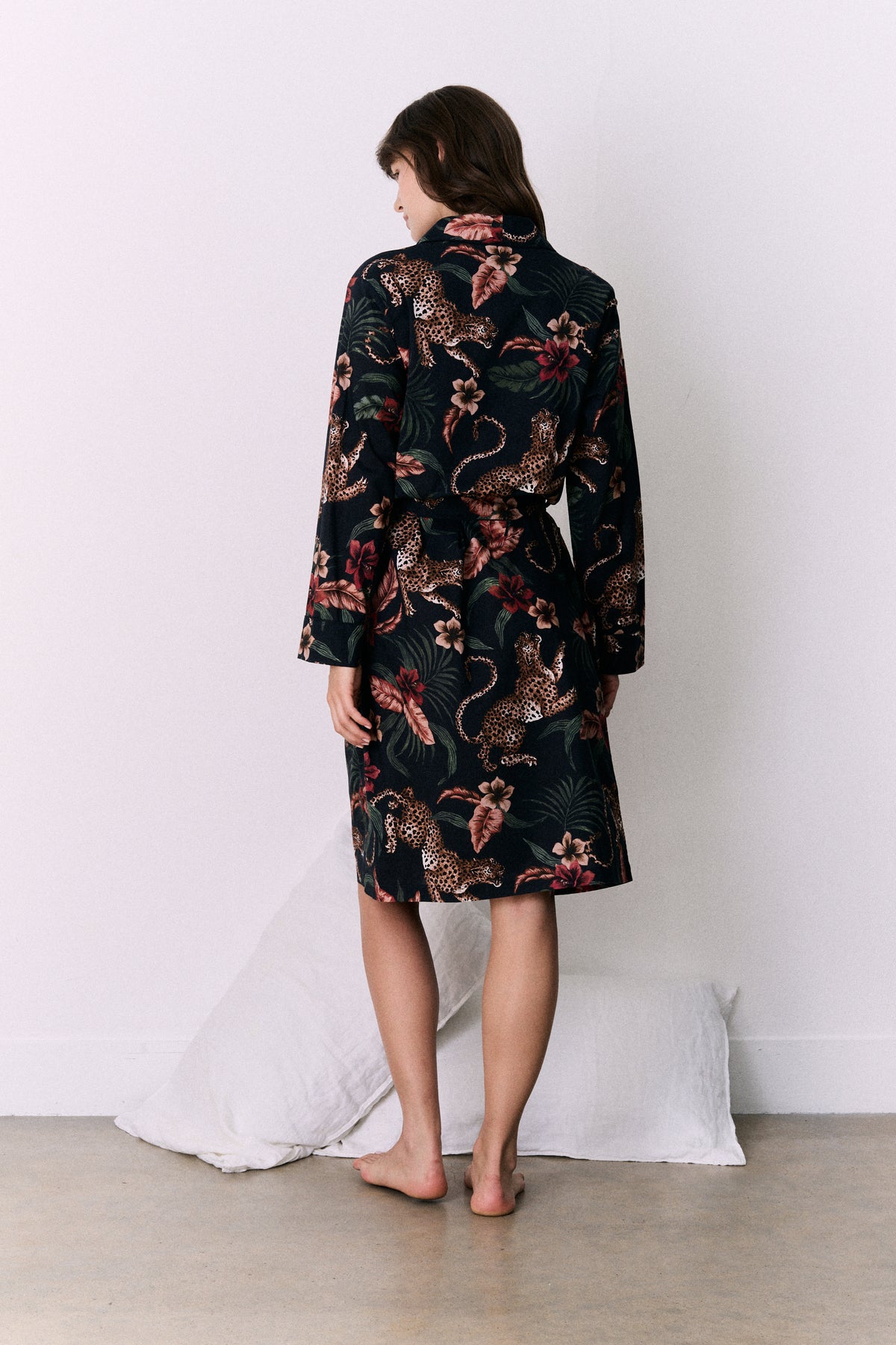 Women's Robe Soleia Print Navy