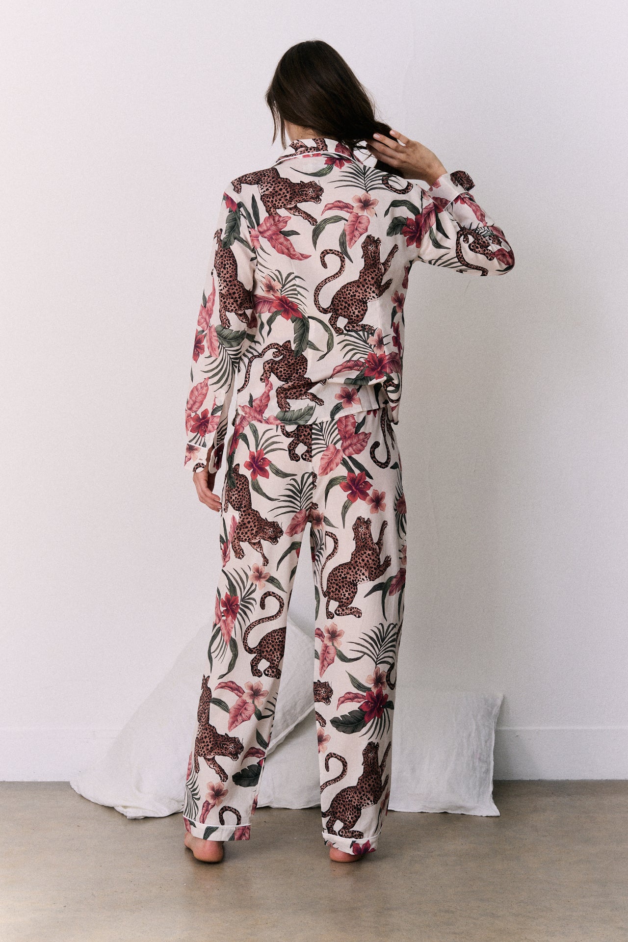 Long Pyjama Set Soleia Print Cream