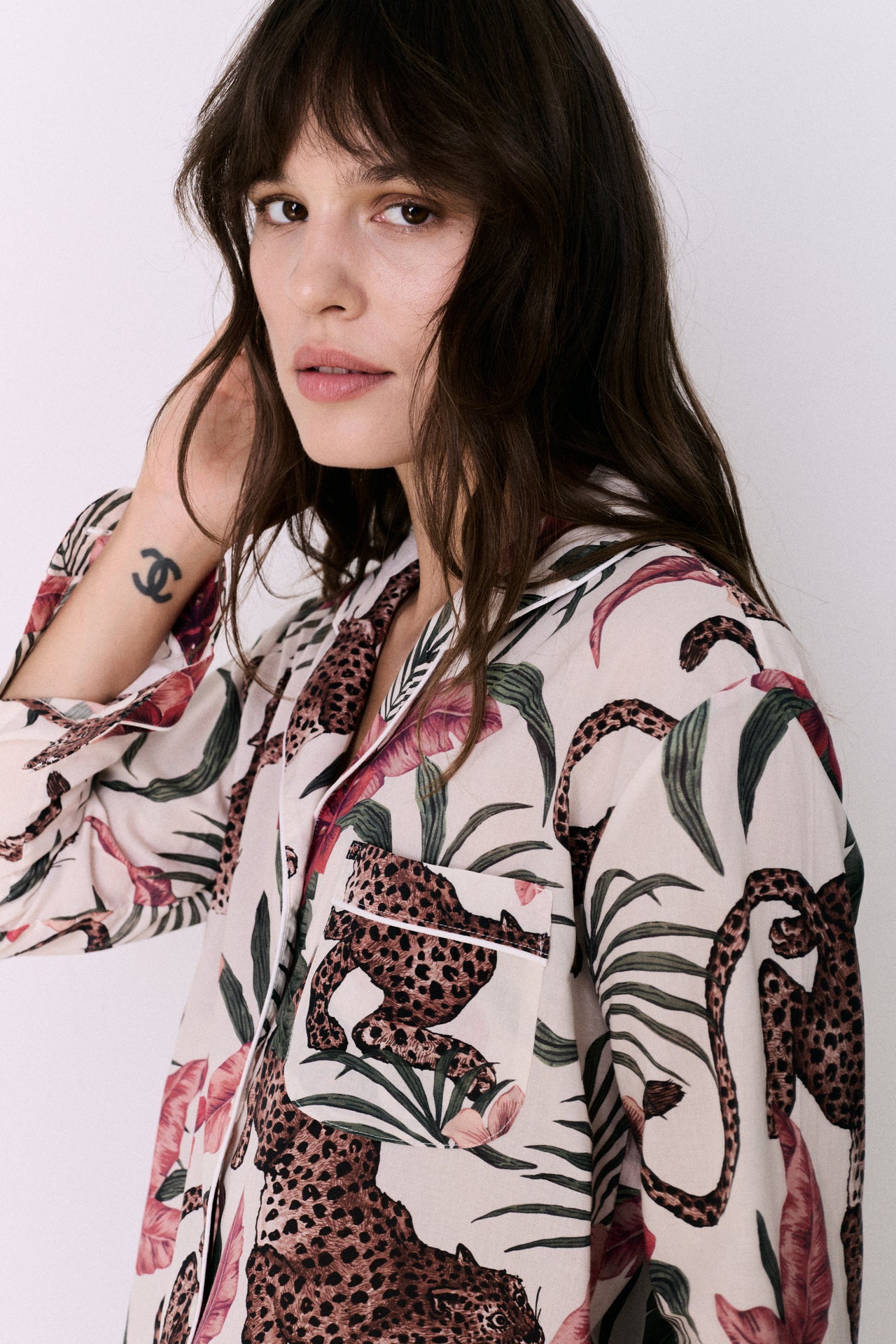 Long Pyjama Set Soleia Print Cream