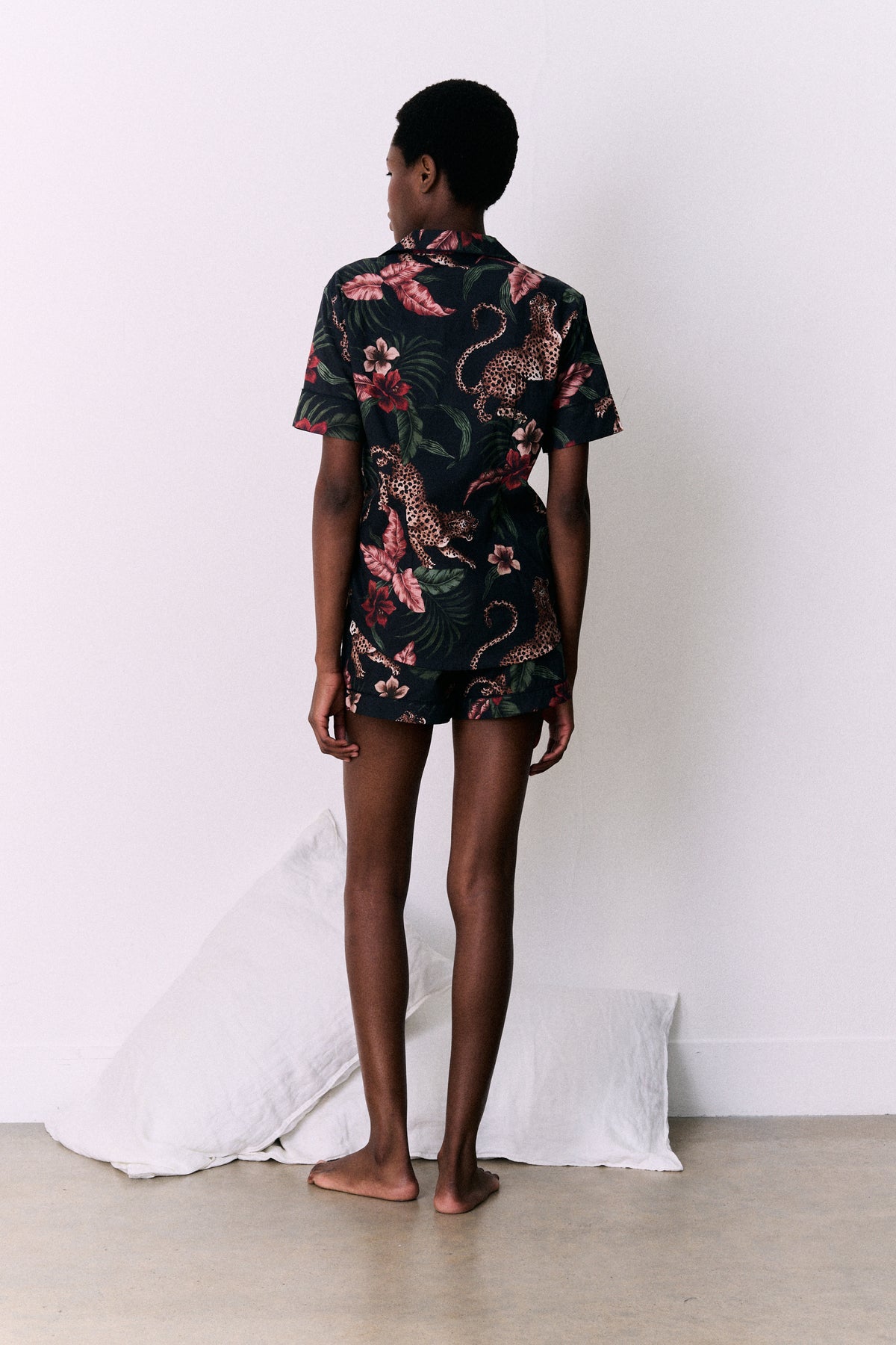 Short Pyjama Set Soleia Leopard Print Multi