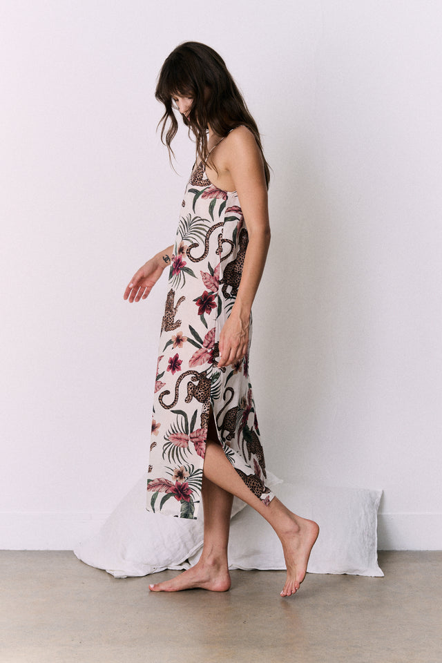 Slip Nightie Soleia Print Cream