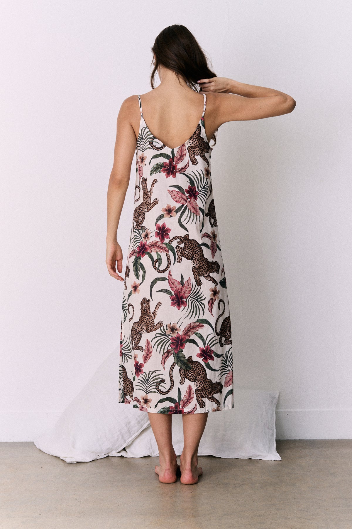 Slip Nightie Soleia Print Cream