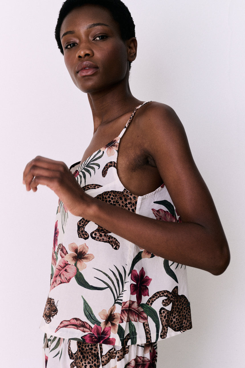 Cami Top Soleia Print Cream