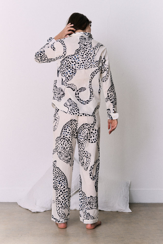 Long Pyjama Set The Jag Print Cream