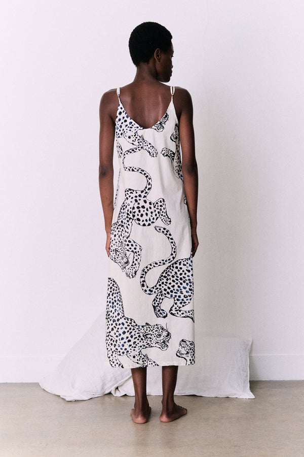 Slip Nightie The Jag Print Cream