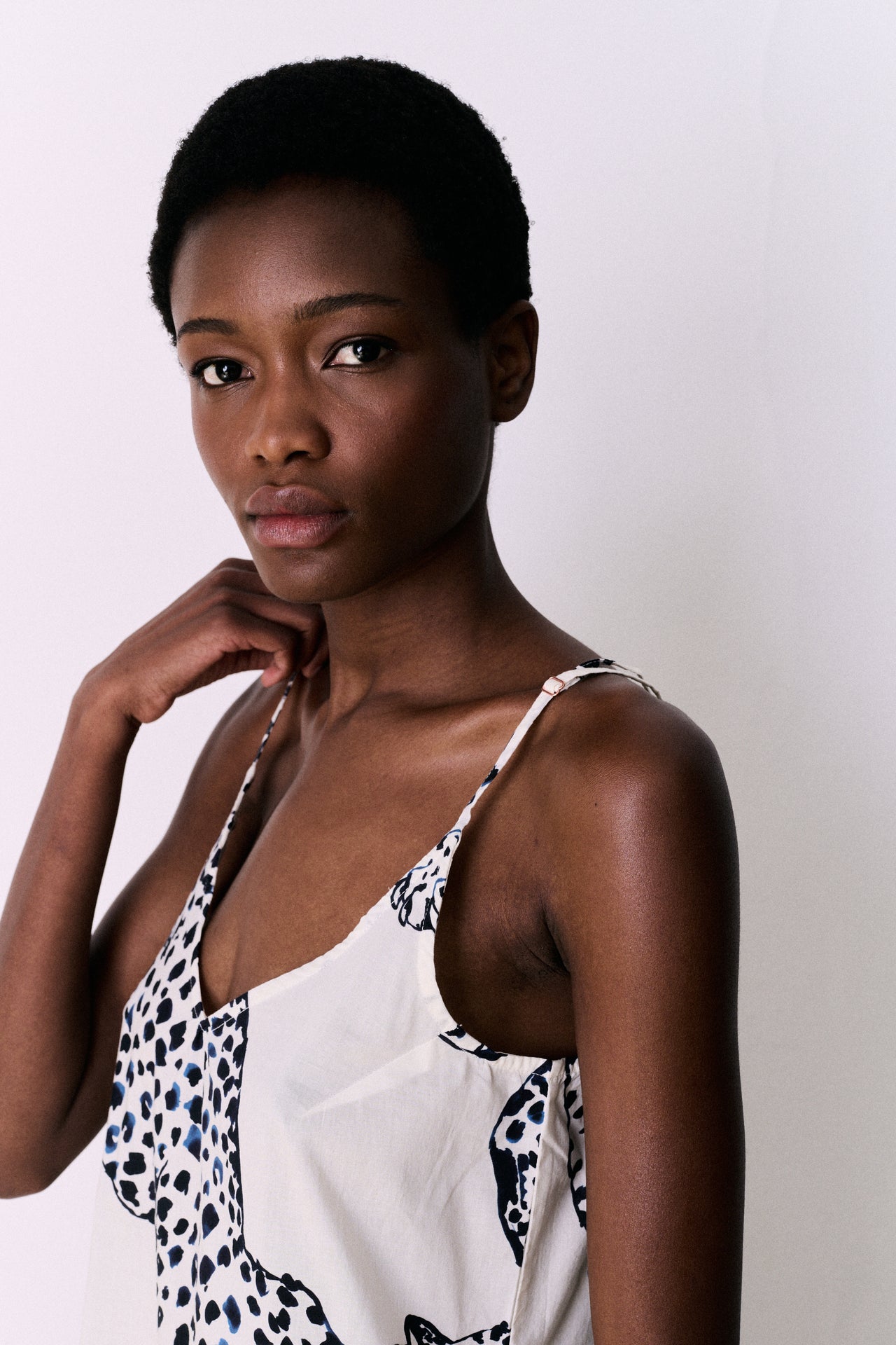 Slip Nightie The Jag Print Cream