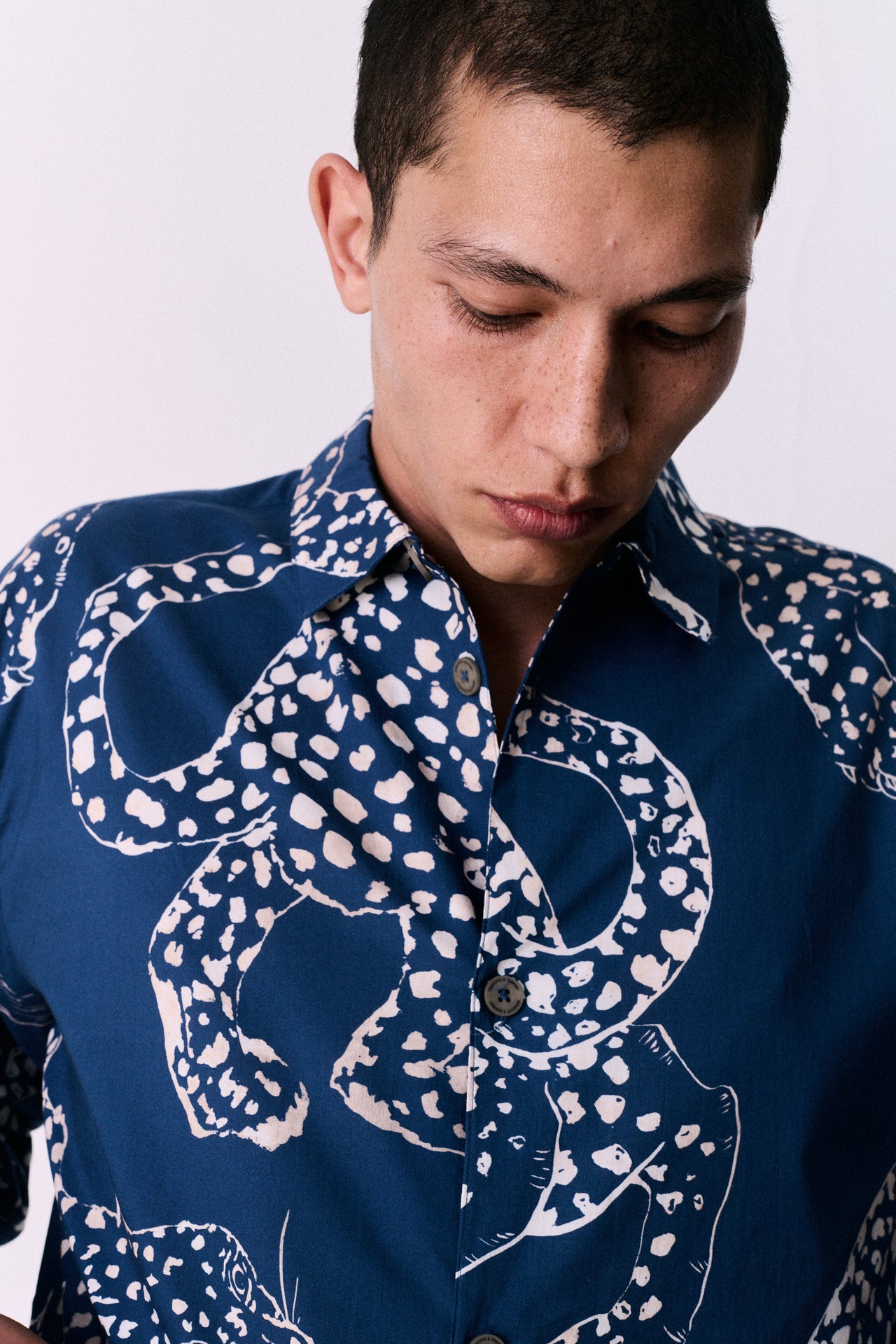 Men’s Pocket Pyjama Set The Jag Print Blue