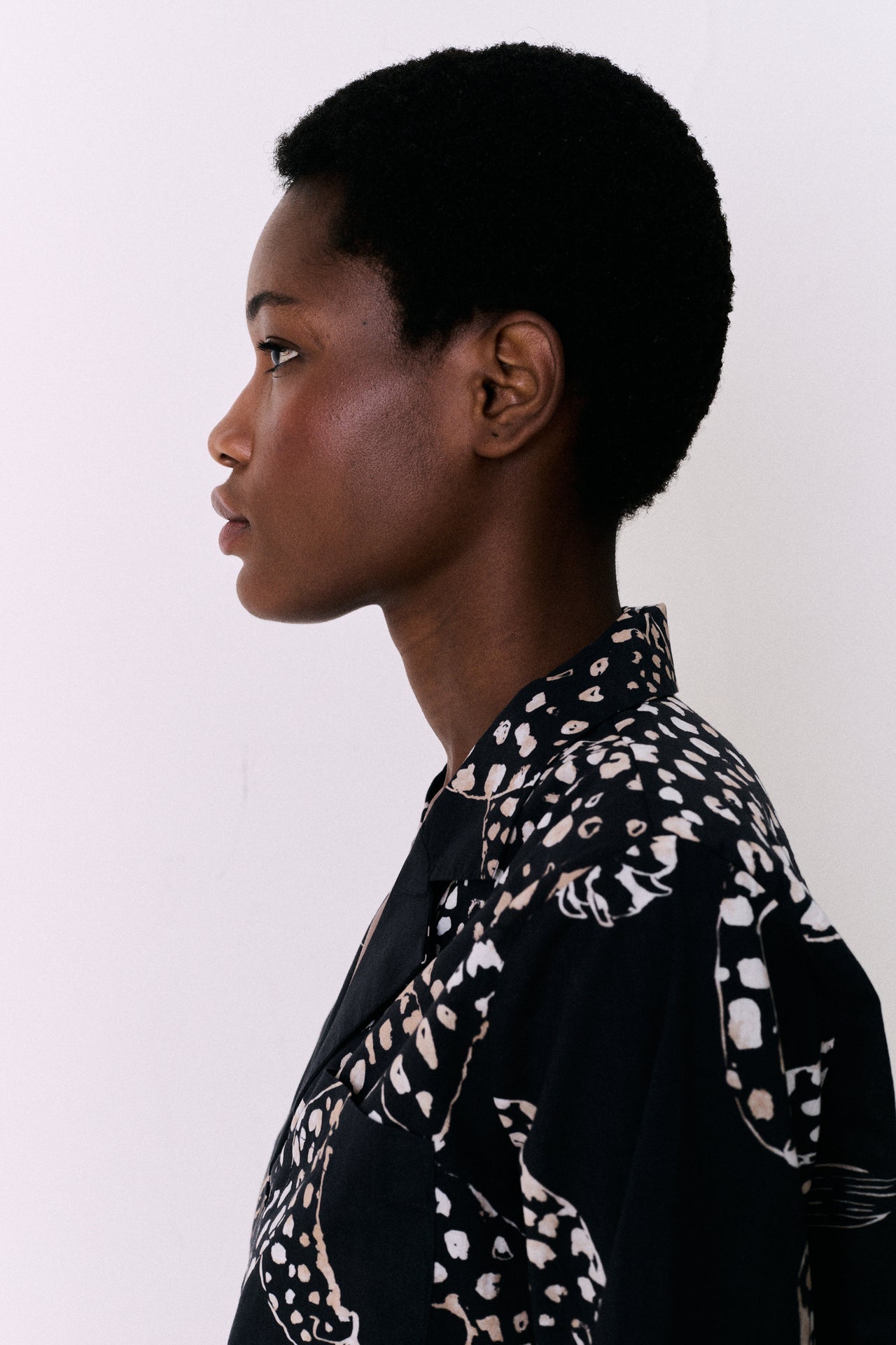 Boxy Shirt The Jag Print Navy