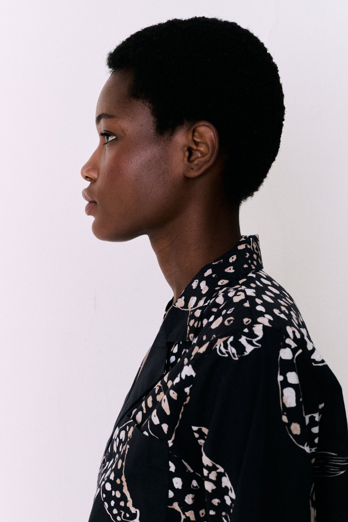 Boxy Shirt The Jag Print Navy