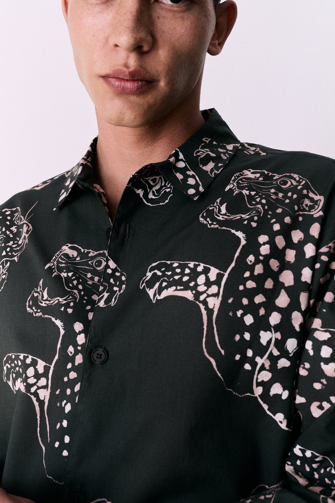 Men’s Pocket Pyjama Set The Jag Print Green