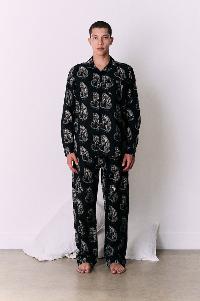 Men’s 402 Long Pyjama Set Sansindo Navy