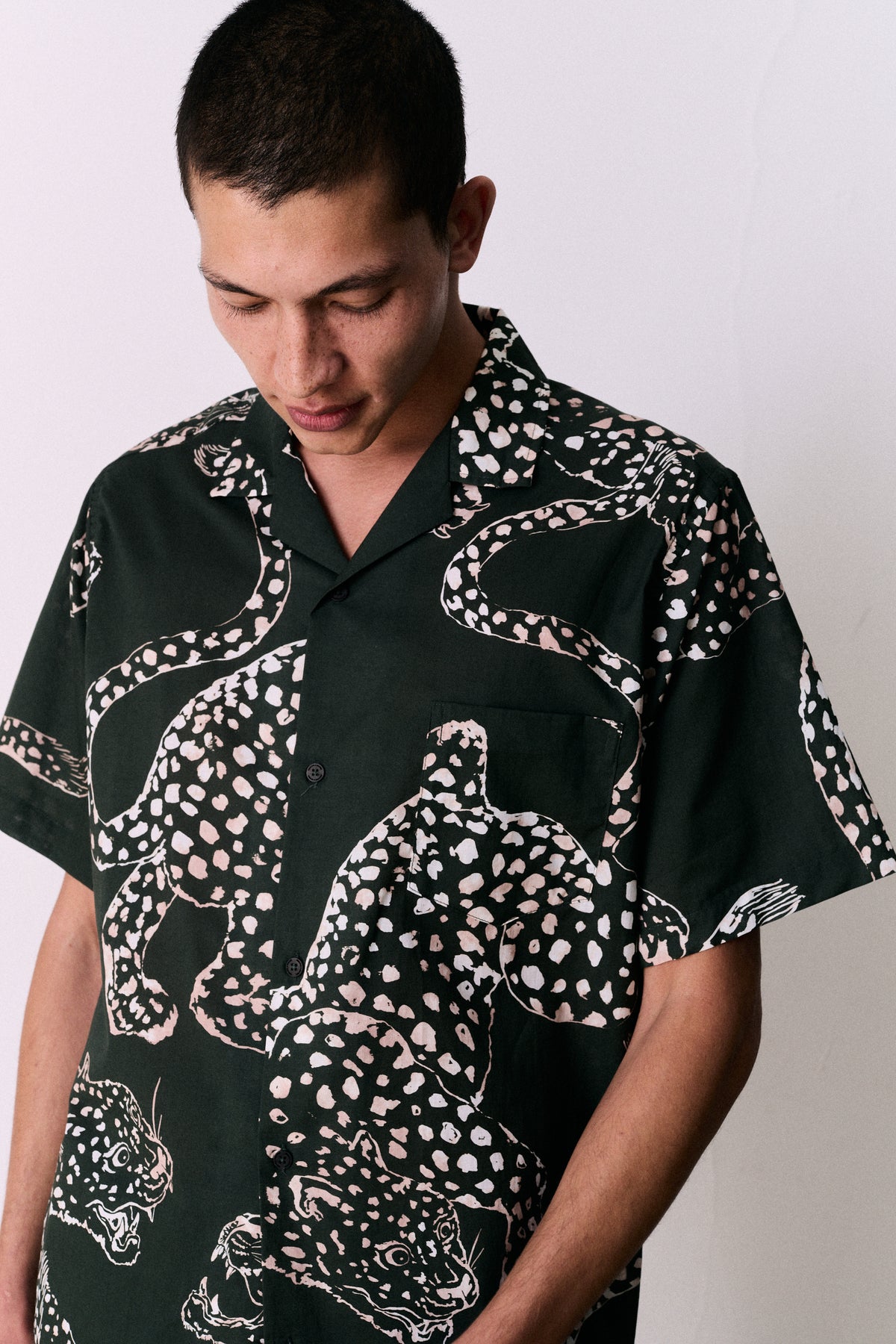 Men’s Cuban Pyjama Set The Jag Print Green