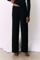 Pointelle Lounge Trousers Black