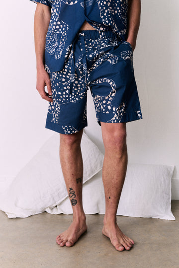Men’s Pyjama Shorts The Jag Print Blue