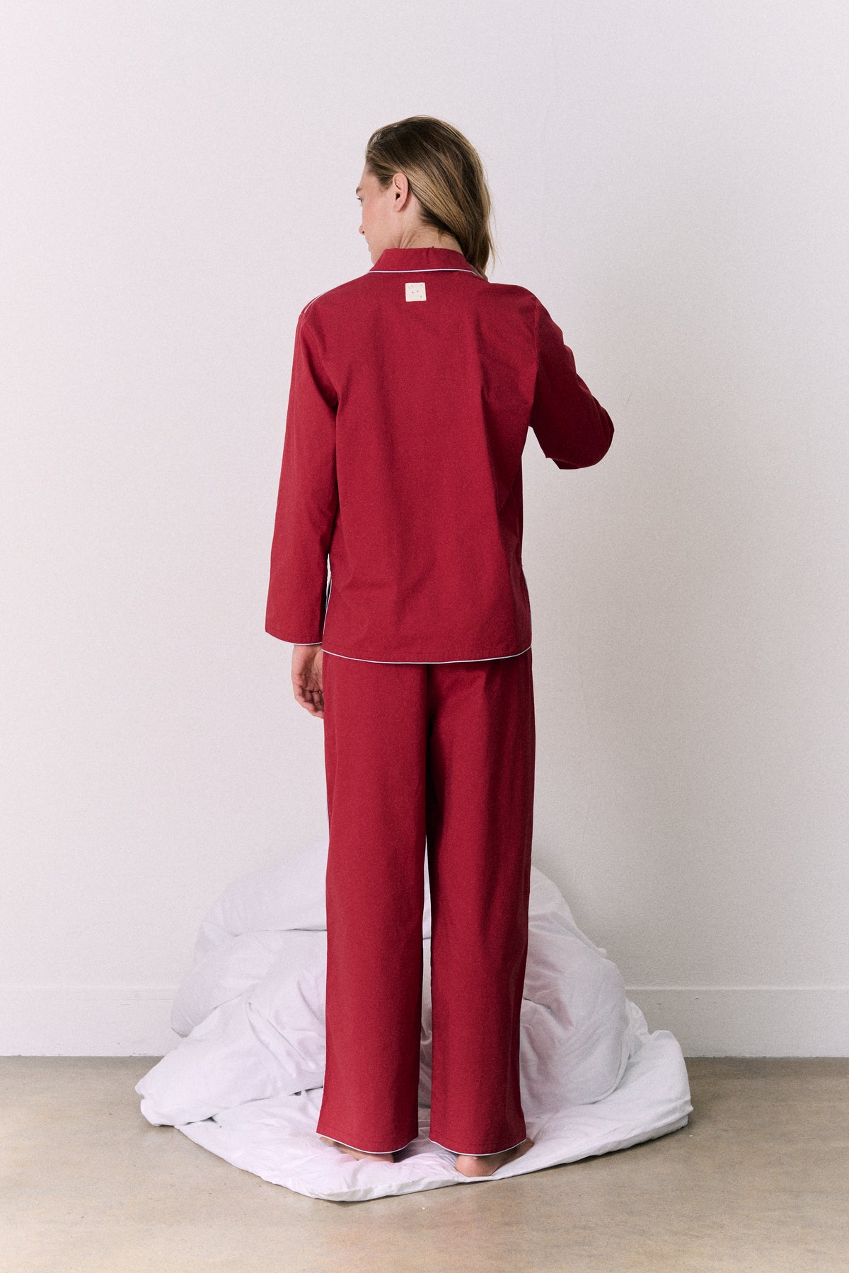 402 Long Pyjama Set Red