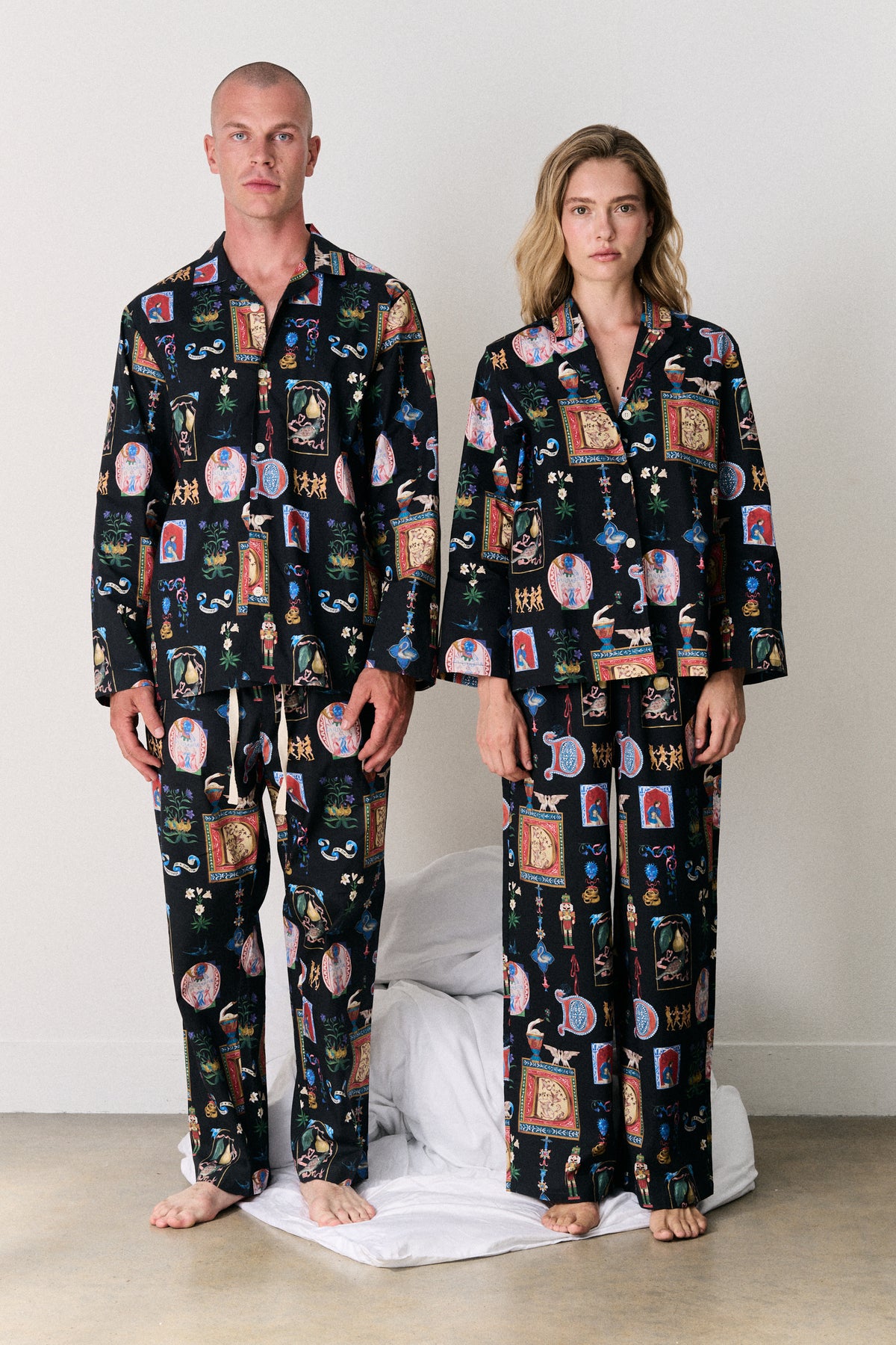 Mens 402 Long Set 12 Days of Christmas Navy