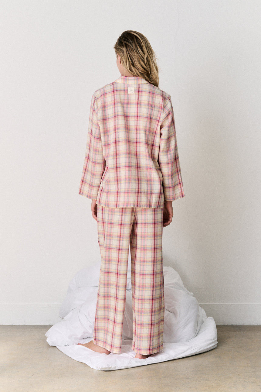402 Trousers Woven Check Cream/Multi