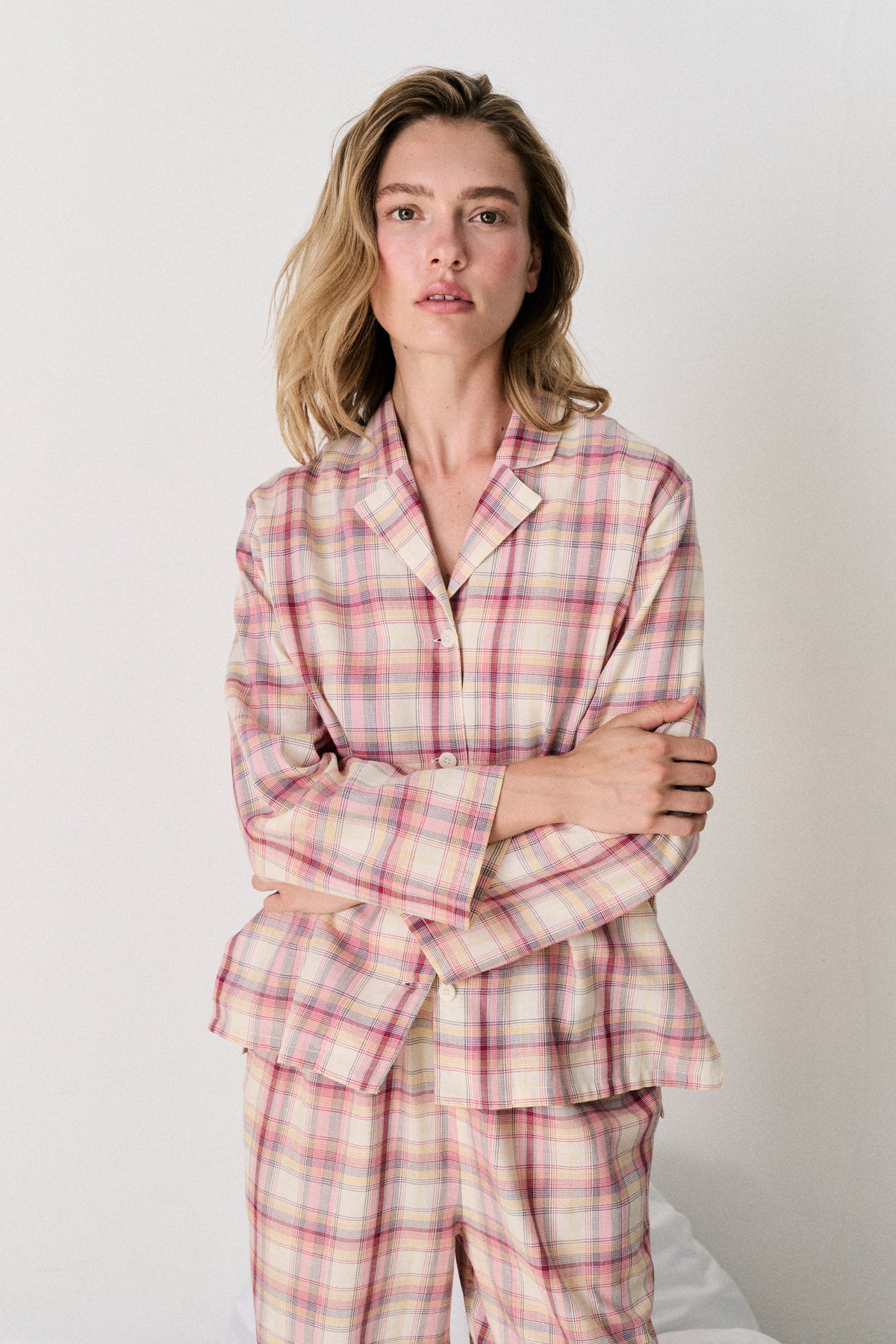 402 Shirt Woven Check Cream/Multi