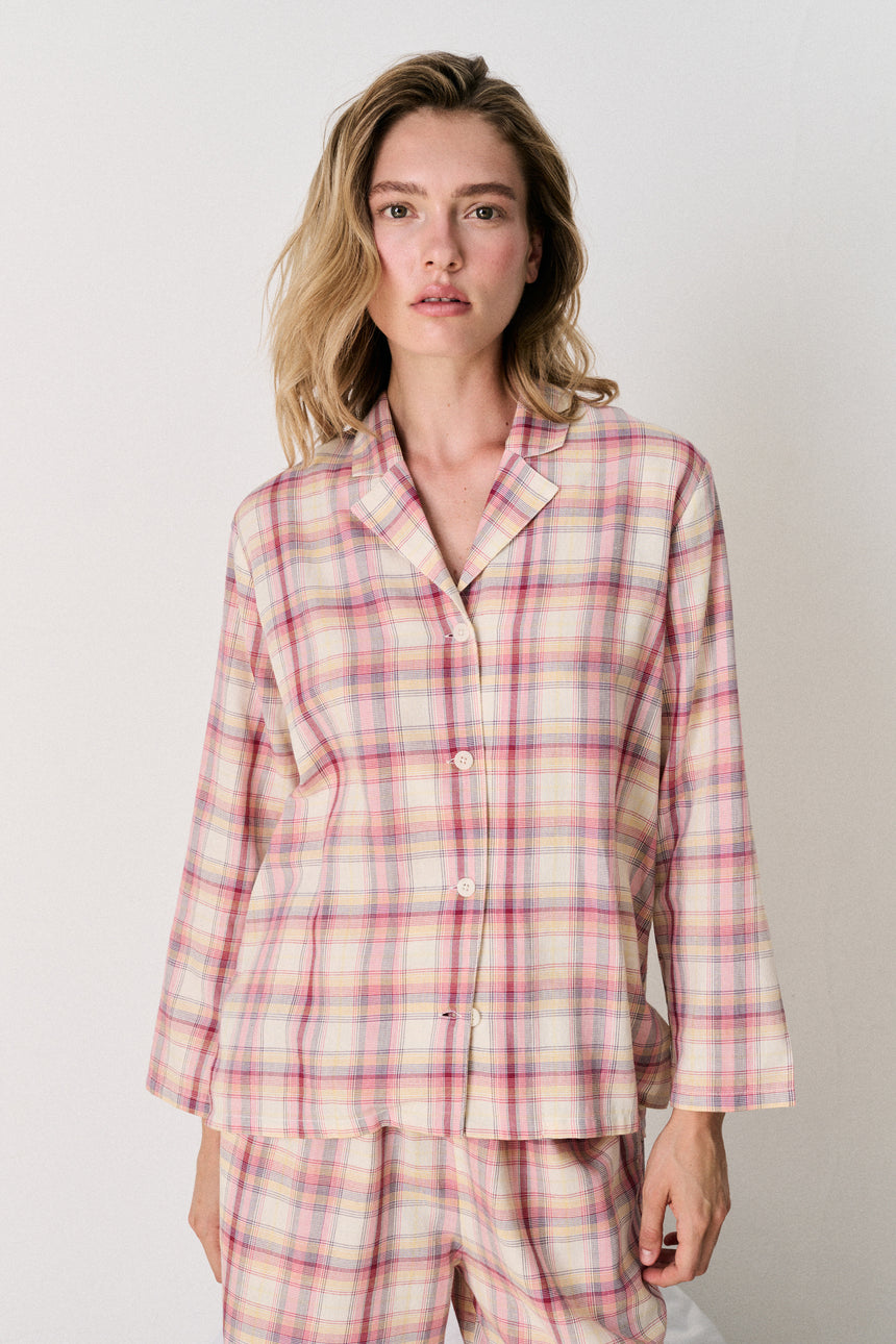 402 Shirt Woven Check Cream/Multi