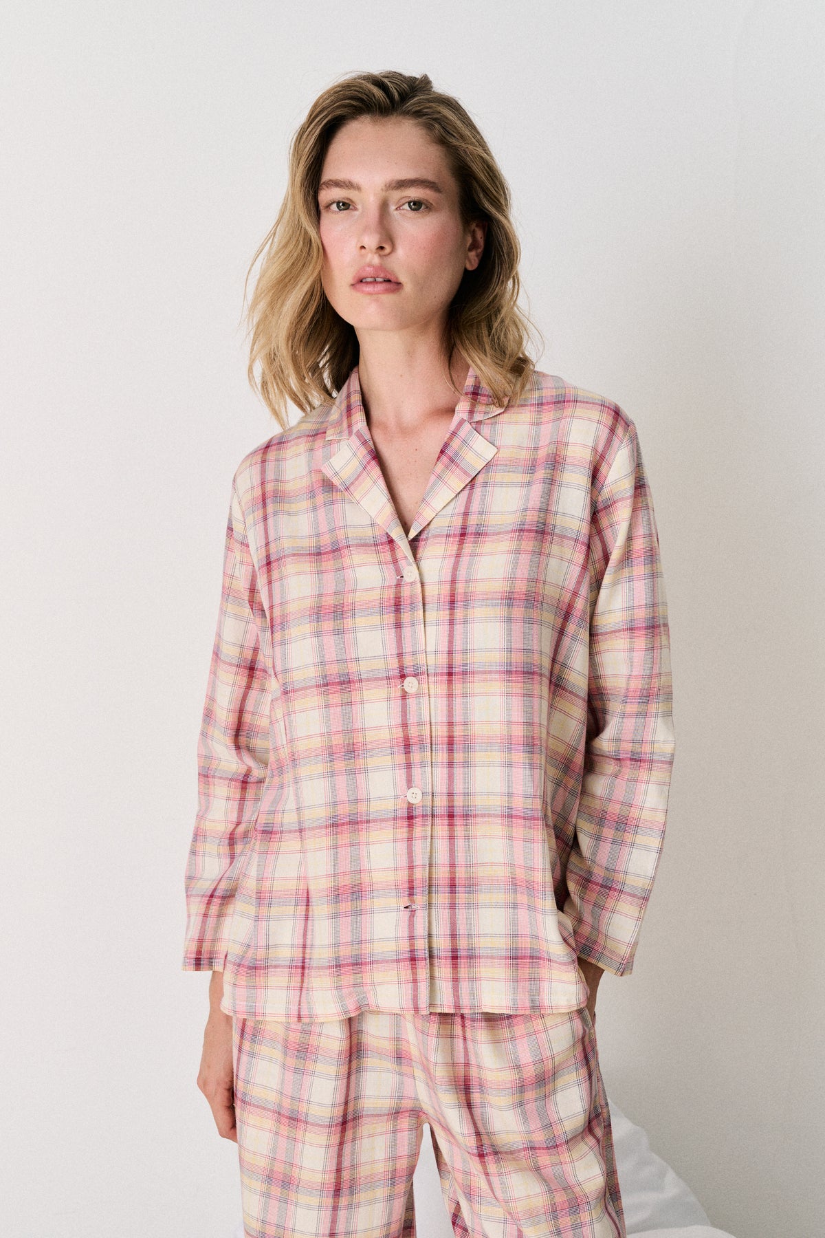 402 Shirt Woven Check Cream/Multi