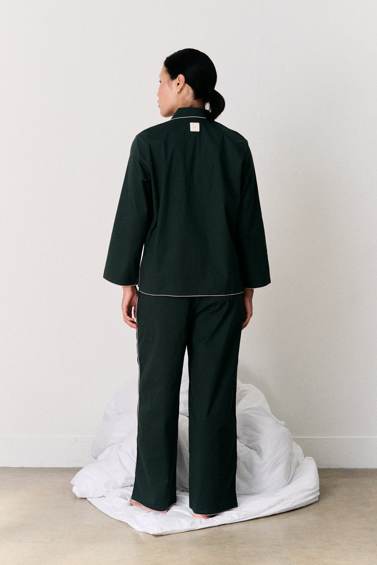 402 Long Pyjama Set Green