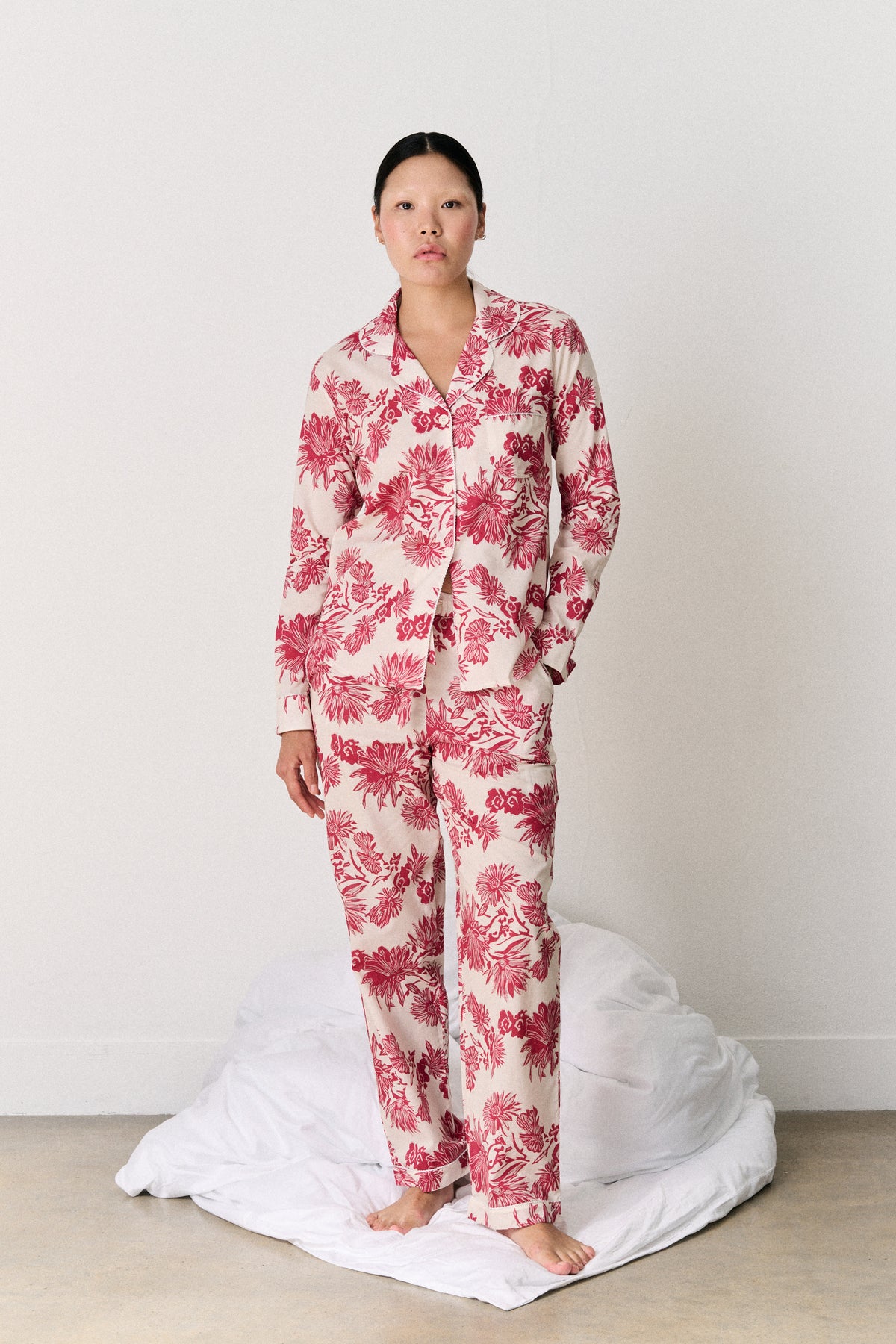 Long Set Night Bloom Red/Pink