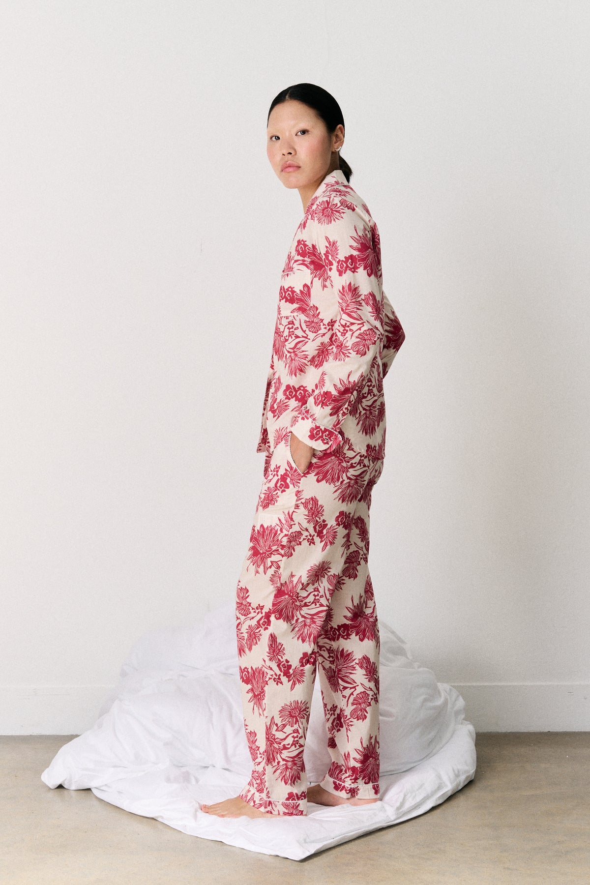 Long Set Night Bloom Red/Pink