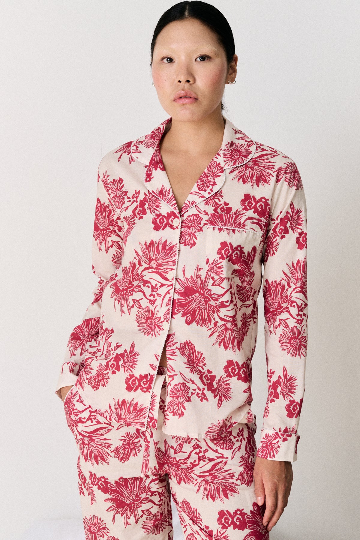 Long Set Night Bloom Red/Pink