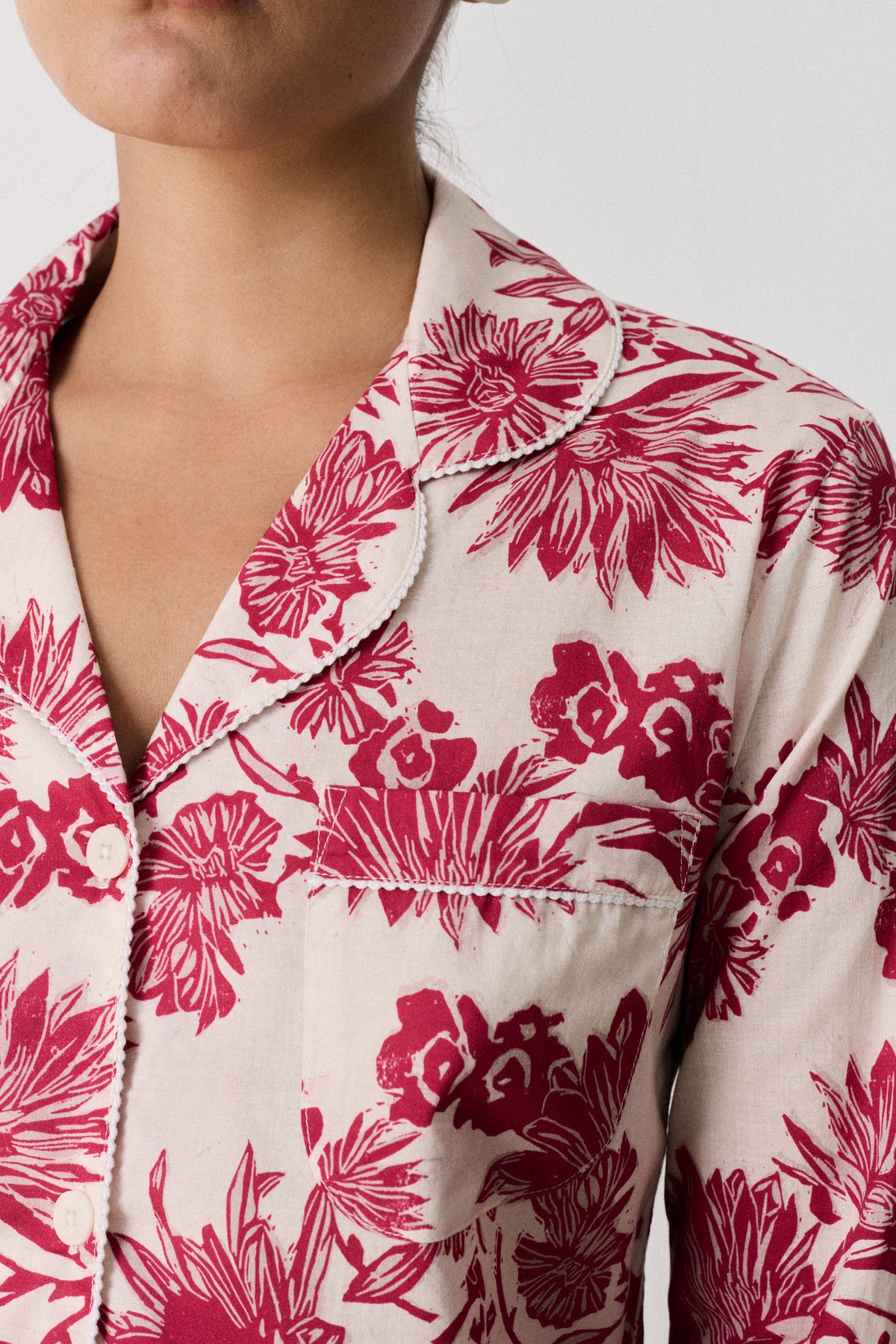 Long Set Night Bloom Red/Pink