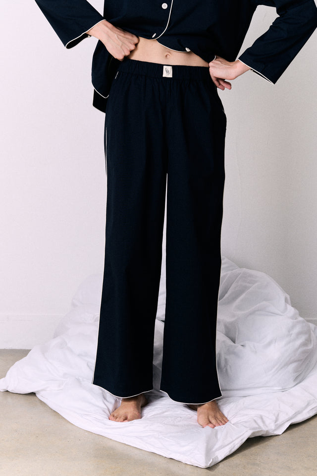 402 Long Pyjama Set Navy