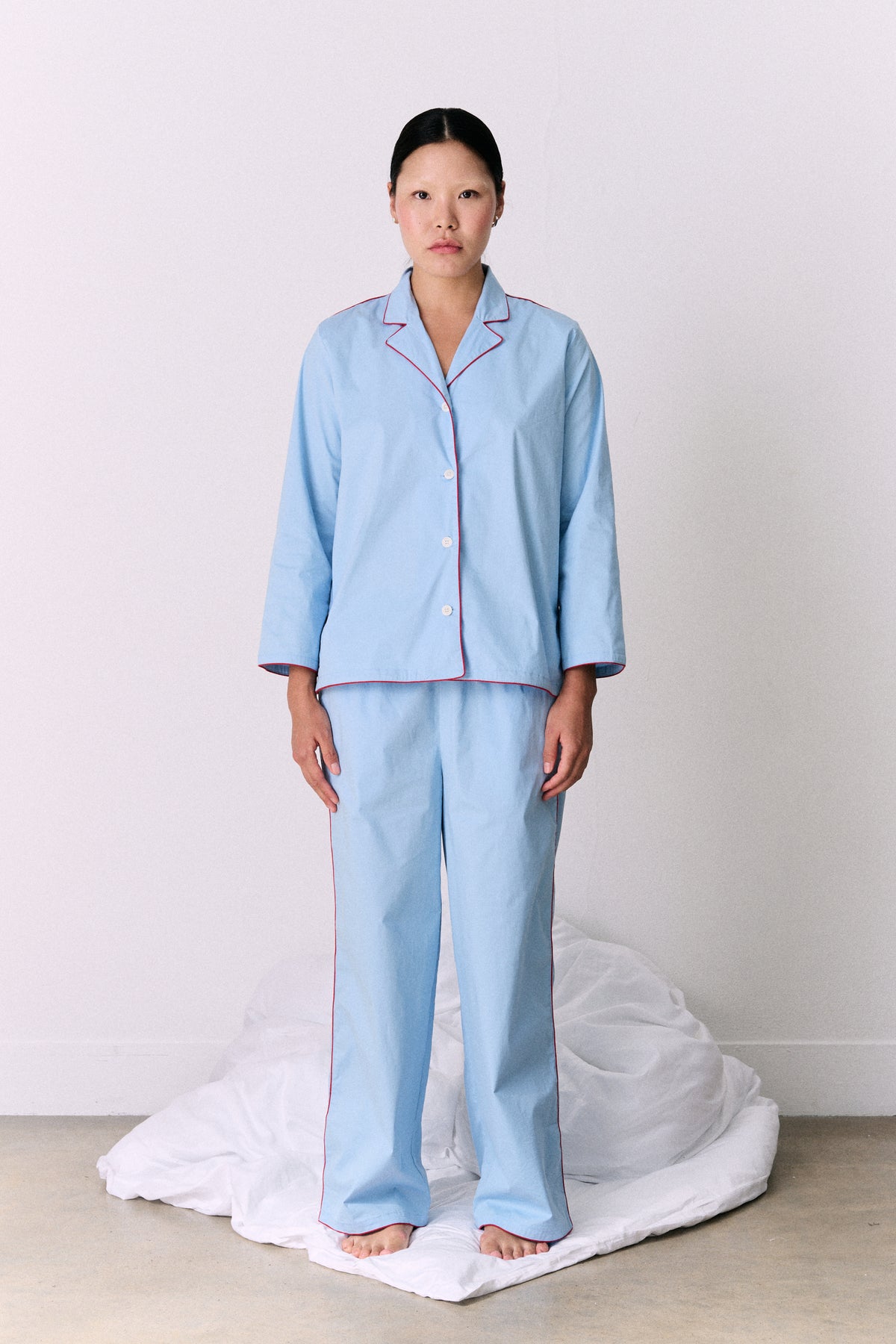 402 Long Pyjama Set Blue