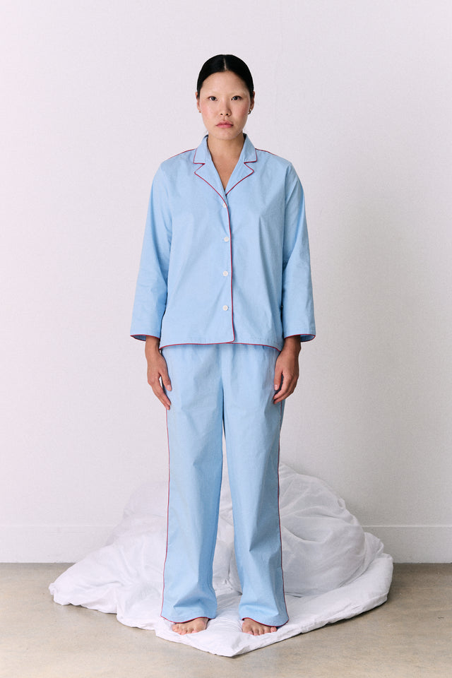 402 Long Pyjama Set Blue