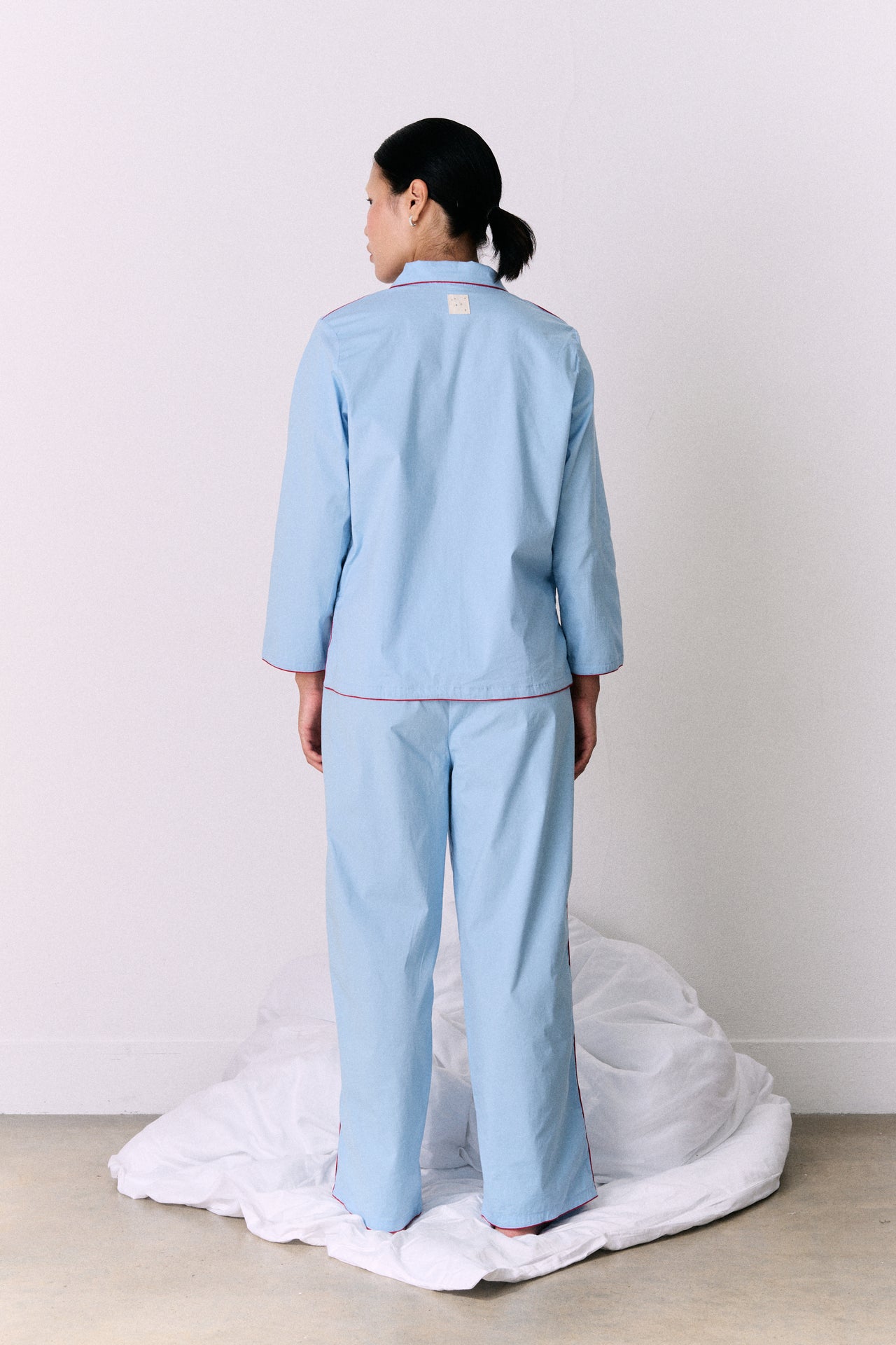 402 Long Pyjama Set Blue