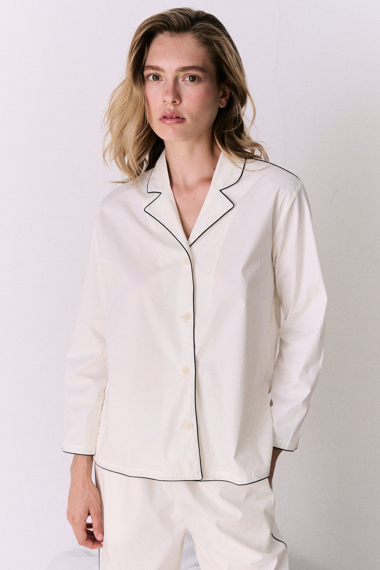 402 Long Pyjama Set Cream