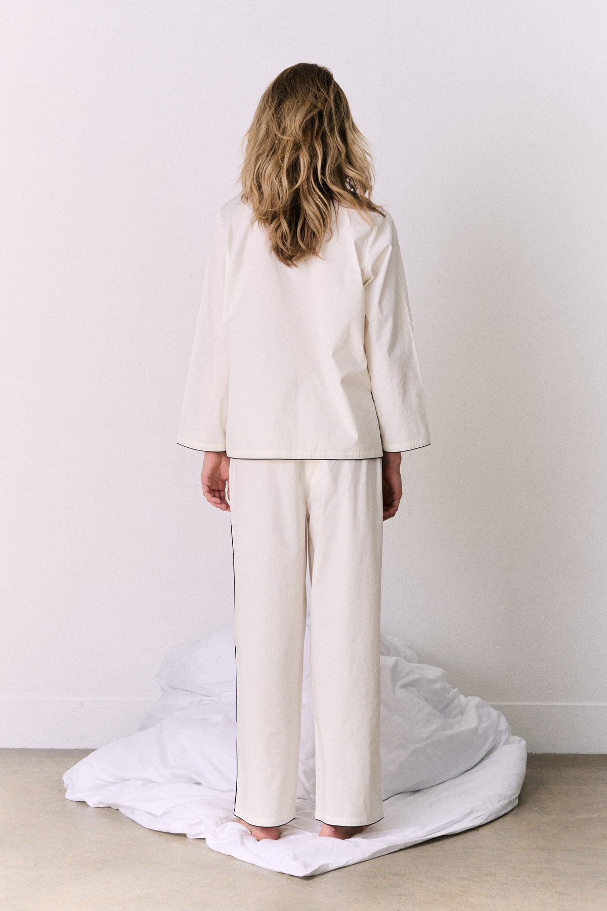 402 Long Pyjama Set Cream